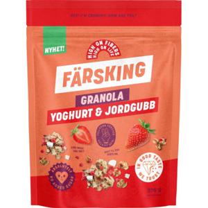 Färsking Granola Yoghurt & Jordgubb 375 g produkt bild