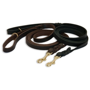 Feel Leather Braid Läderkoppel Mässing Brun produkt bild