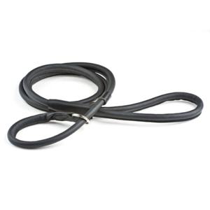 Feel Leather Retrieverkoppel Rundsytt Svart produkt bild