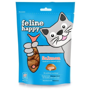 Feline Happy Lax kattgodis 60 g produkt bild