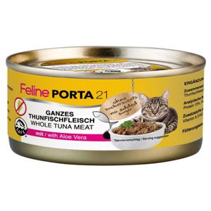 Feline Porta 21 6 x 156 g - Tonfisk med aloe - spannmålsfritt produkt bild