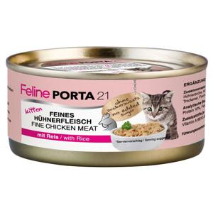 Ekonomipack: Feline Porta 21 24 x 156 g - Kitten - Kyckling med ris produkt bild