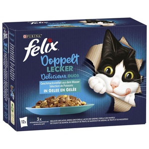 Felix "Doppelt lecker - So gut wie es aussieht" Pouches 12 x 85 g Produktbild
