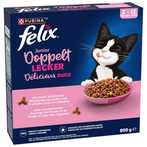 Felix Junior Doppelt lecker Huhn & Truthahn Produktbild