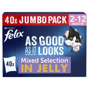 Felix Kitten As Good As It Looks Jumbo Pack 40 x 85g product image