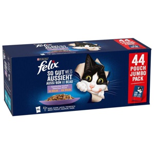 Nassfutter Katze gemischte Vielfalt Megapack (44x85 g), 3,74 kg Produktbild