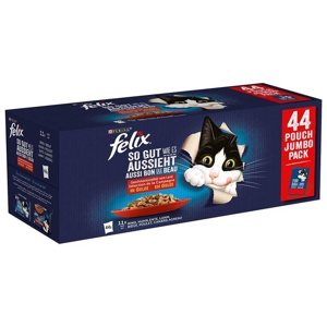 Felix Nassfutter Katze in Gelee 44x85 g Geschmacksvielfalt vom Land Produktbild