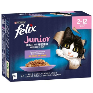 Felix Junior Nassfutter "So gut wie es aussieht" 48 x 85 g Produktbild