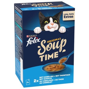 Nassfutter Katze mit Kabeljau, Thunfisch, Scholle, Original Soup Time, Multipack (6x48g), 288 g Produktbild