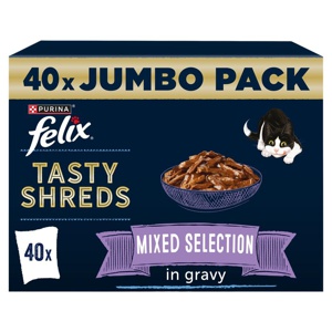 Felix Tasty Shreds Jumbo Pack 40 x 80g product image