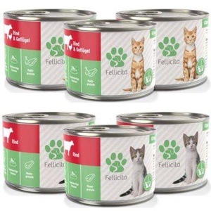 Fellicita Mixpaket Nr. 7 für Kitten 6x 200g Produktbild