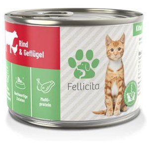 Fellicita Rind & Geflügel für Kitten 6x 200g Produktbild