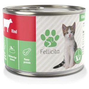 Fellicita Rind pur für Kitten 6x 200g Produktbild