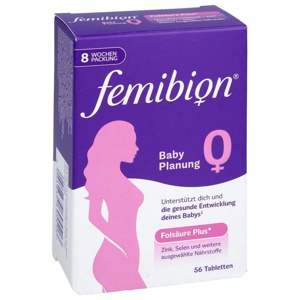 Femibion 0 Babyplanung Tabletten 8-Wochen-Packung, 56 St Tabletten Produktbild