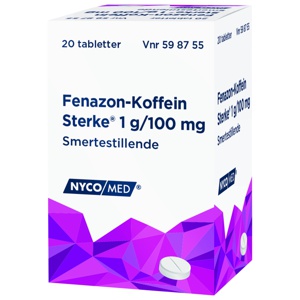 Fenazon-Koffein Sterke tabletter 20 stk produktbilde