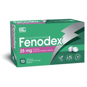 fenodex kattega tbl 25mg n10 toote pilt