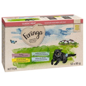 Feringa Classic Meat Menü Kitten Pouches 12 x 85 g Produktbild