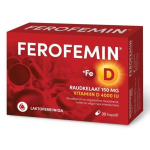 Ferofemin kapslid n30 toote pilt