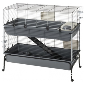 Ferplast kaninbur Vital 120 med 2 våningar - L 120 x B 60 x H 116 cm produkt bild