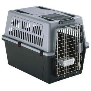 Ferplast hundresa kennel, husdjurskennel, hundbur atlas 70 professionell, säkerhetsstängningssystem, luftningsgaller, 68,5 x 101 x H 75,5 cm. produkt bild