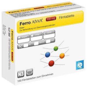 Ferro AIWA 100 mg Filmtabletten Produktbild
