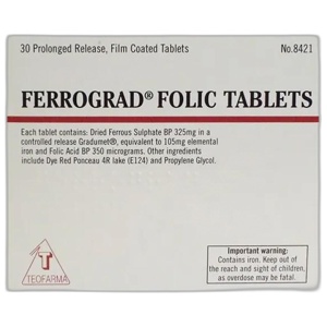 Ferrograd Folic Tablets Pack of 30 product image