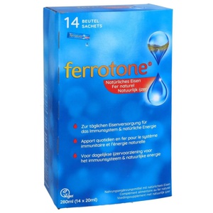 ferrotone - natürliches Eisen 14X20 ml Beutel Produktbild