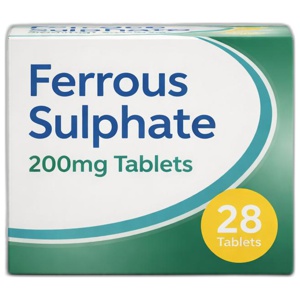 Ferrous Sulfate 200mg Tablets Pack of 28 product image