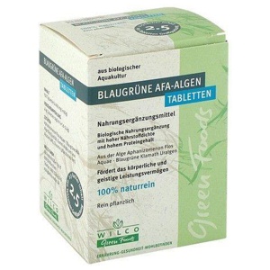 Afa Alge 400 mg blaugrün Tabletten Blister Produktbild