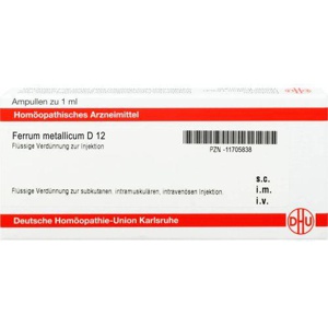 FERRUM METALLICUM D 12 Ampullen Produktbild