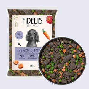 Fidelis Insekten mit Süßkartoffel, Karotte und Apfel (500g) gefroren Produktbild