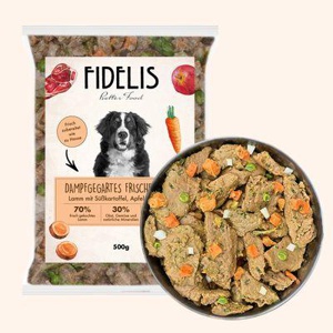 Fidelis Lamm mit Süßkartoffel, Apfel und Linsen (500g) gefroren Produktbild