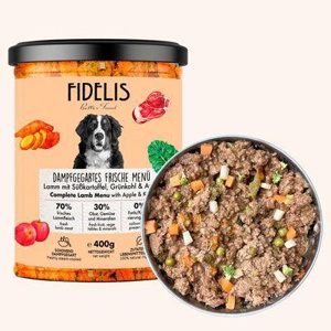 Fidelis Lamm mit Süßkartoffel, Grünkohl und Apfel (im Glas) Produktbild