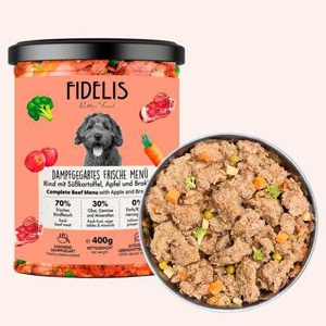 Fidelis Rind mit Süßkartoffel, Apfel und Brokkoli (im Glas) Produktbild
