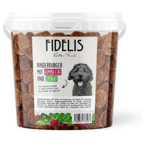 Fidelis Rinderburger mit Himbeeren und Spinat (1kg-Eimer) Produktbild
