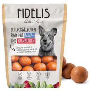Fidelis Schleckbällchen mit Rind, Blaubeeren und Kranbeeren Produktbild