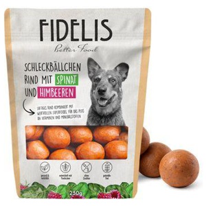 Fidelis Schleckbällchen mit Rind, Himbeeren und Spinat Produktbild