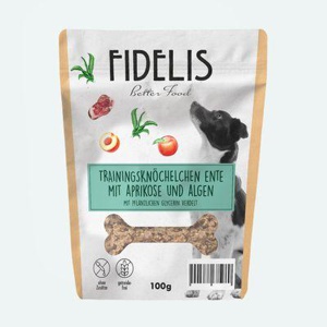 Fidelis Trainingsknöchelchen Ente mit Alge und Aprikose (100g) Produktbild