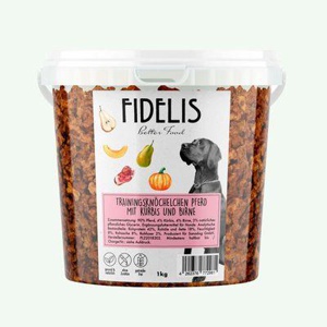 Fidelis Trainingsknöchelchen Pferd mit Kürbis und Birne (1kg-Eimer) Produktbild