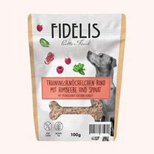 Fidelis Trainingsknöchelchen Rind mit Himbeeeren und Spinat (100g) Produktbild