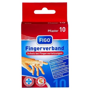 Figo Fingerverband 2x12 cm, 10 St Pflaster Produktbild