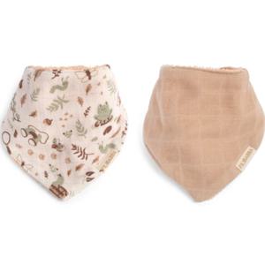 FILIBABBA Bandana-haklapp Little Wonders + Warm Grey 2-pack produkt bild