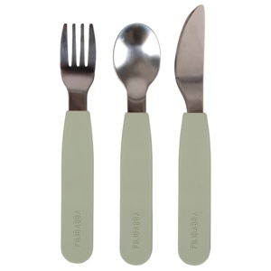 Filibabba Bestickset i silikon Green produkt bild
