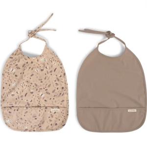 FILIBABBA Haklapp med knytband Little Wonders + Warm Grey, 2-pack produkt bild