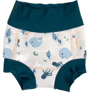 FILIBABBA Lucca Blöjbadbyxor 1-2 år Christian's Whale Tales produkt bild