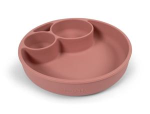 FILIBABBA Silikontallrik Med Fack Rosa produkt bild