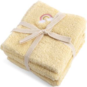 FILIBABBA Tvättlappar Broderad regnbåge 27x27cm GOTS 4-pack produkt bild