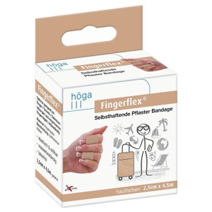 FINGERFLEX 2,5 cmx4,5 m hautfarben latexfrei Produktbild