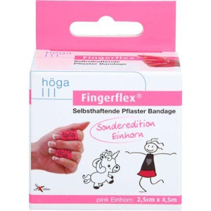 FINGERFLEX 2,5 cmx4,5 m pink Einhorn latexfrei Produktbild