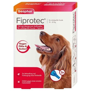 Fiprotec 134 mg Lösung z.Auftr.für mittelgröße Hunde, 3X1.34 ml Tropfen Produktbild
